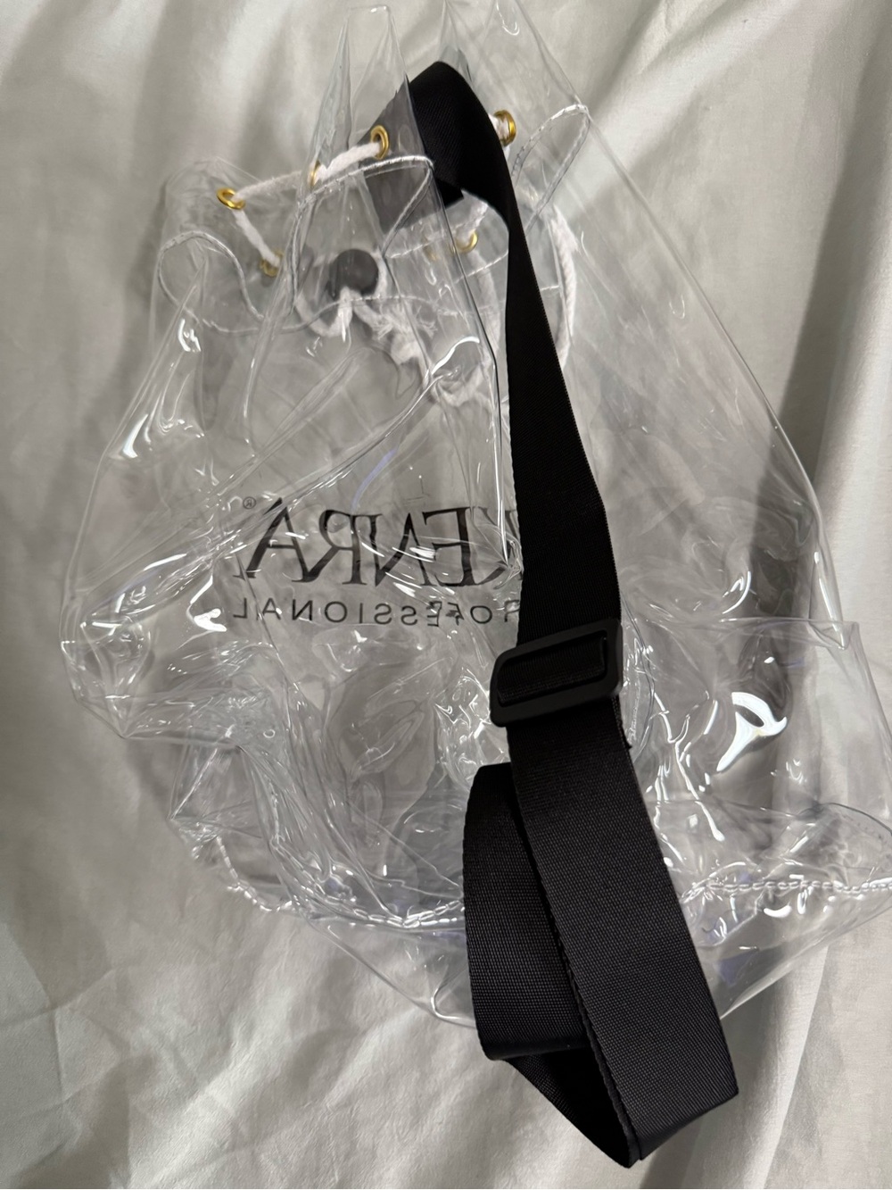 Clear PVC Drawstring Bag - Transparent - Picture 2 of 4